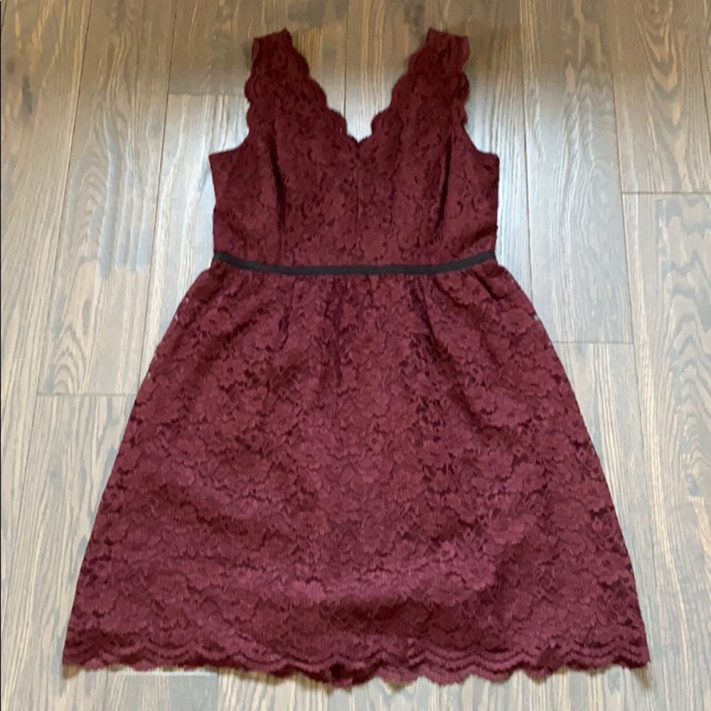 Burgundy Lace dress